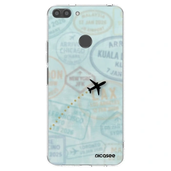 Picasee silikonowe przeźroczyste etui na Huawei P Smart - FLIGHT PATH