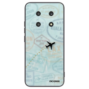 Picasee silikonowe czarne etui na Honor Magic4 Lite 5G - FLIGHT PATH