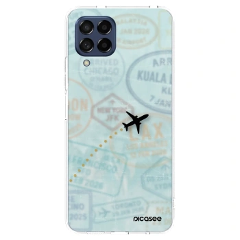 Picasee silikonowe przeźroczyste etui na Samsung Galaxy M53 5G - FLIGHT PATH