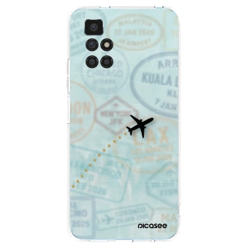 Picasee silikonowe przeźroczyste etui na Xiaomi Redmi 10 (2022) - FLIGHT PATH