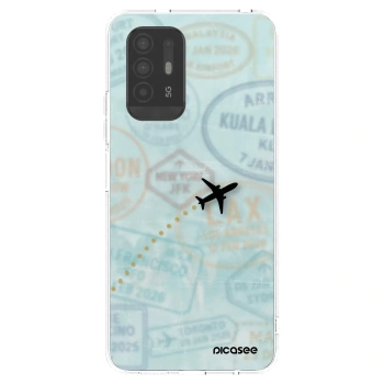 Picasee silikonowe przeźroczyste etui na OPPO A94 5G - FLIGHT PATH