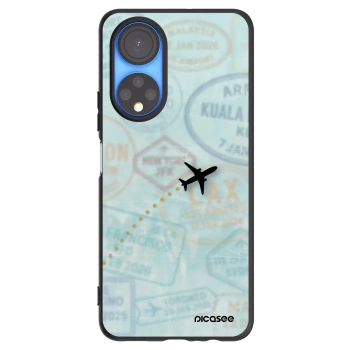 Picasee silikonowe czarne etui na Honor X7 - FLIGHT PATH
