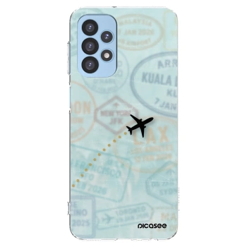 Picasee silikonowe przeźroczyste etui na Samsung Galaxy A23 A235F 4G - FLIGHT PATH