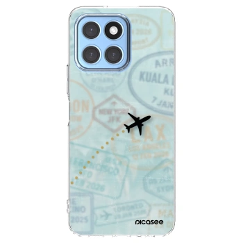Picasee silikonowe przeźroczyste etui na Honor X8 5G - FLIGHT PATH