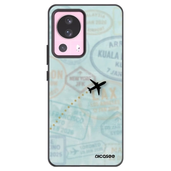 Picasee silikonowe czarne etui na Xiaomi 13 Lite - FLIGHT PATH