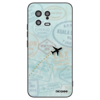 Picasee silikonowe czarne etui na Xiaomi 13 - FLIGHT PATH