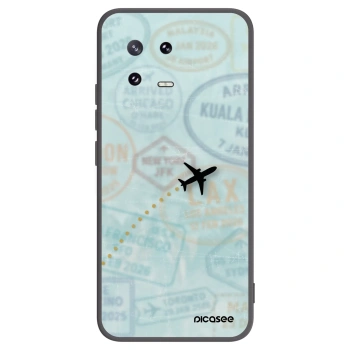 Picasee silikonowe czarne etui na Xiaomi 13 Pro - FLIGHT PATH