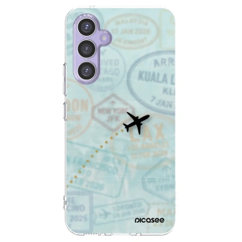 Picasee silikonowe przeźroczyste etui na Samsung Galaxy A54 5G A546B - FLIGHT PATH