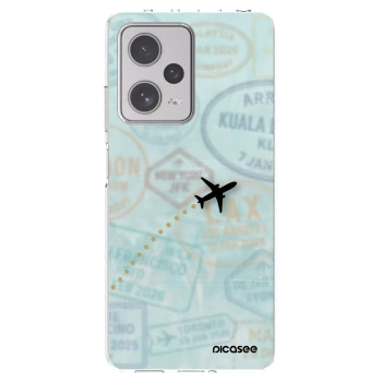 Picasee silikonowe przeźroczyste etui na Xiaomi Redmi Note 12 Pro+ 5G - FLIGHT PATH