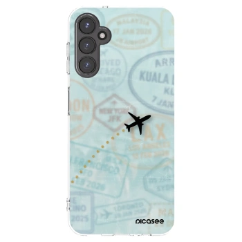 Picasee silikonowe przeźroczyste etui na Samsung Galaxy A14 5G A146P - FLIGHT PATH