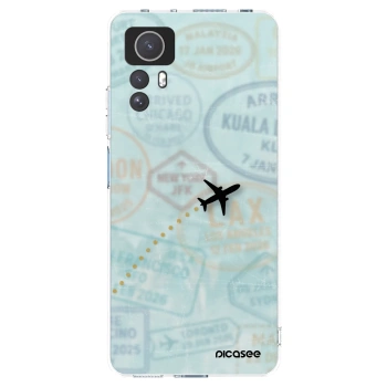 Picasee silikonowe przeźroczyste etui na Xiaomi Redmi Note 12S - FLIGHT PATH