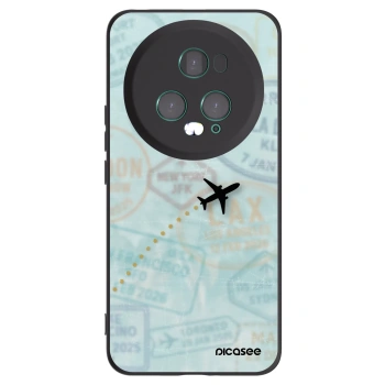 Picasee silikonowe czarne etui na Honor Magic5 Pro - FLIGHT PATH