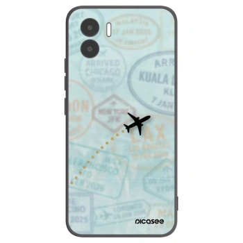 Picasee silikonowe czarne etui na Xiaomi Redmi A2 - FLIGHT PATH