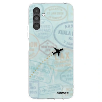 Picasee silikonowe przeźroczyste etui na Samsung Galaxy A04s A047F - FLIGHT PATH