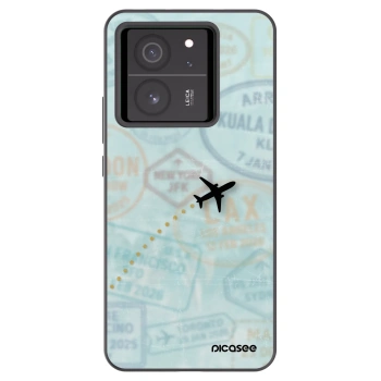 Picasee silikonowe czarne etui na Xiaomi 13T - FLIGHT PATH