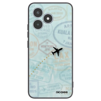 Picasee silikonowe czarne etui na Realme C53 - FLIGHT PATH