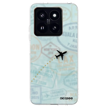 Picasee silikonowe przeźroczyste etui na Xiaomi 14 Pro - FLIGHT PATH