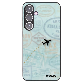 Picasee silikonowe czarne etui na Samsung Galaxy S24+ S926B 5G - FLIGHT PATH