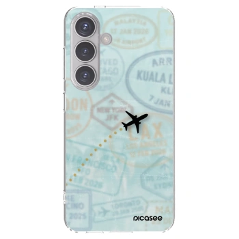 Picasee silikonowe przeźroczyste etui na Samsung Galaxy S24 S921B 5G - FLIGHT PATH