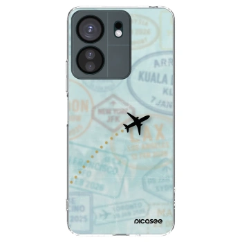 Picasee silikonowe przeźroczyste etui na Xiaomi Redmi 13C 4G - FLIGHT PATH