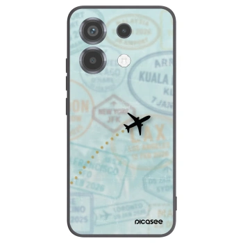 Picasee silikonowe czarne etui na Xiaomi Poco X6 - FLIGHT PATH