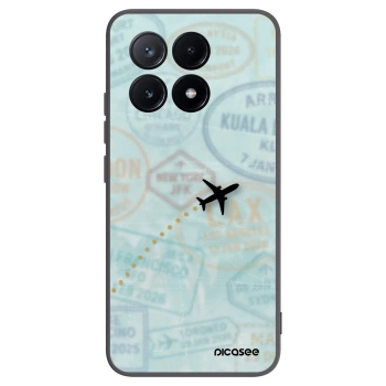 Picasee silikonowe czarne etui na Xiaomi Poco X6 Pro - FLIGHT PATH