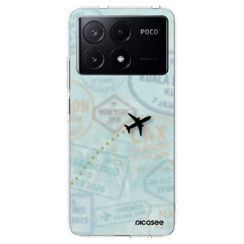 Picasee silikonowe przeźroczyste etui na Xiaomi Poco X6 Pro - FLIGHT PATH