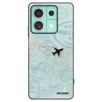 Picasee silikonowe czarne etui na Xiaomi Redmi Note 13 5G - FLIGHT PATH