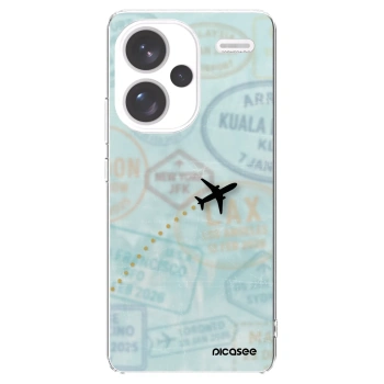 Picasee silikonowe przeźroczyste etui na Xiaomi Redmi Note 13 Pro+ 5G - FLIGHT PATH