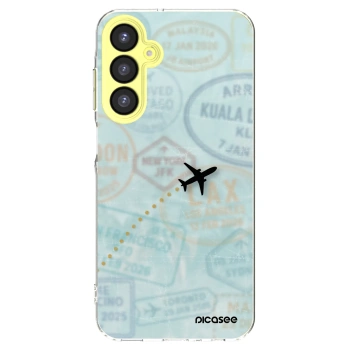 Picasee silikonowe przeźroczyste etui na Samsung Galaxy A25 A256B 5G - FLIGHT PATH