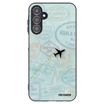 Picasee silikonowe czarne etui na Samsung Galaxy A15 A156B 5G - FLIGHT PATH
