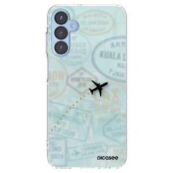 Picasee silikonowe przeźroczyste etui na Samsung Galaxy A15 A156B 5G - FLIGHT PATH