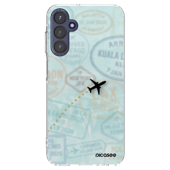 Picasee silikonowe przeźroczyste etui na Samsung Galaxy A15 A155F 4G - FLIGHT PATH