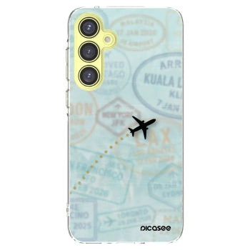 Picasee silikonowe przeźroczyste etui na Samsung Galaxy A35 5G A356B - FLIGHT PATH