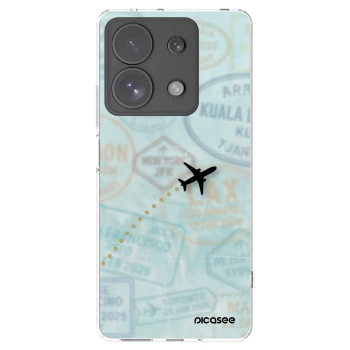 Picasee silikonowe przeźroczyste etui na Xiaomi Redmi Note 13 Pro 4G - FLIGHT PATH