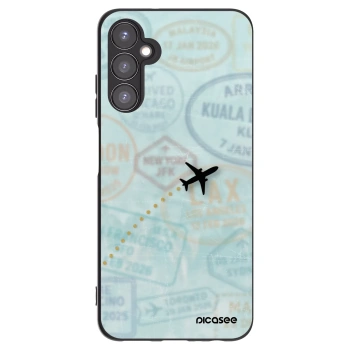 Picasee silikonowe czarne etui na Samsung Galaxy A05s A057G - FLIGHT PATH