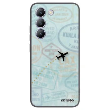 Picasee silikonowe czarne etui na Vivo V40 SE 5G - FLIGHT PATH