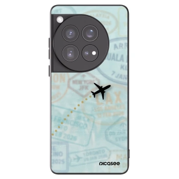 Picasee silikonowe czarne etui na OnePlus 12 5G - FLIGHT PATH