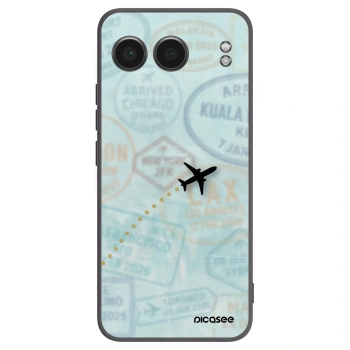 Picasee silikonowe czarne etui na OnePlus Nord 4 - FLIGHT PATH