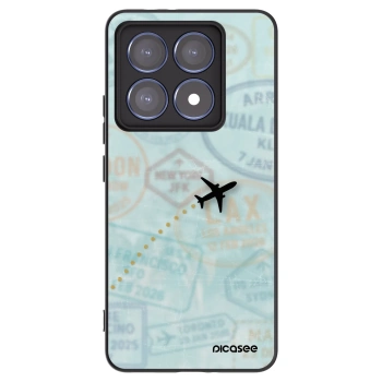Picasee silikonowe czarne etui na Xiaomi 14T Pro - FLIGHT PATH