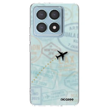 Picasee silikonowe przeźroczyste etui na Xiaomi 14T Pro - FLIGHT PATH