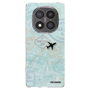 Picasee silikonowe przeźroczyste etui na Xiaomi Redmi Note 14 Pro+ 5G - FLIGHT PATH