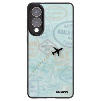 Picasee silikonowe czarne etui na Samsung Galaxy S25 Edge 5G - FLIGHT PATH