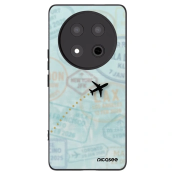 Picasee silikonowe czarne etui na Honor Magic7 Lite 5G - FLIGHT PATH