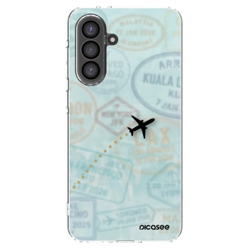 Picasee silikonowe przeźroczyste etui na Samsung Galaxy A56 5G A566B - FLIGHT PATH