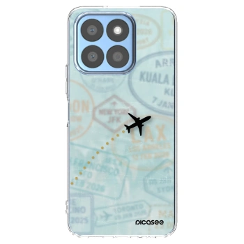 Picasee silikonowe przeźroczyste etui na Honor X8c - FLIGHT PATH