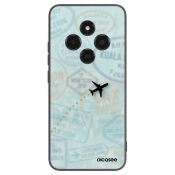 Picasee silikonowe czarne etui na Xiaomi Poco C75 - FLIGHT PATH