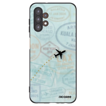 Picasee silikonowe czarne etui na Samsung Galaxy A13 5G - FLIGHT PATH