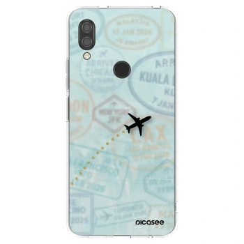 Picasee silikonowe przeźroczyste etui na Xiaomi Redmi 7 - FLIGHT PATH