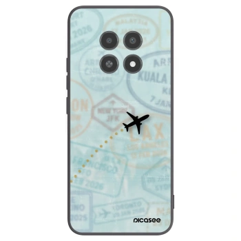 Picasee silikonowe czarne etui na Realme 12X - FLIGHT PATH